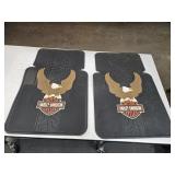 2 Like New Harley Davidson Floor Mats