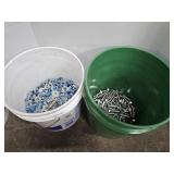 2 Partial Buckets of Bolts See Pictures for Sizes