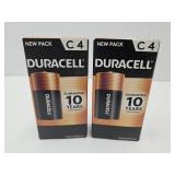 NEW Duracell C.   8 Batteries
