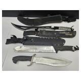 Bowie Machete Carnivore Zombie Knives