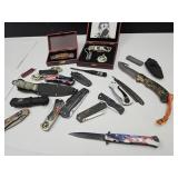 Large Lot of Pocket & FIx Blade Knives SEE PICS