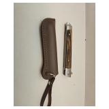 New 8" Quick Release Wood Handle Knife