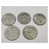 5 IKE Dollar Coins