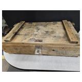 Wooden Ammo Explosives Box, 26"x14"x7"H