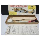 Unassembled Guillows Focke-Wulf Fw -190 Model