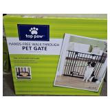 Hands Free Walk Through Pet Gate 30 -44" W 32" H