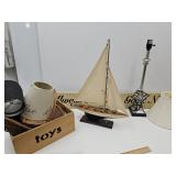 Home Decor Table Lamp,Sign,Sailboat +