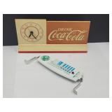 11" W Coca Cola Clock & Camden Ind Thermometer