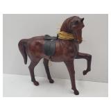Leather Horse  19" high