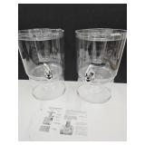 2 One Gallon Drink Dispensers
