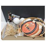 Craft Lot, Glitter, String, Wood Beads,Paint Brush