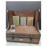 VTG  Tool Chest w 25 Drill Bits &  Tooling  Books