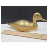 Heavy Brass Duck 9"