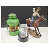 Battery Powered Lantern Elvis Glass Block Cowboy