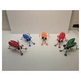 5 New Metal 5 " Grasshoppers Lawn Art