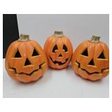 3 Electric Hallowen Pumpkins