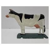 Cast Iron Cow Door Stop 12" L