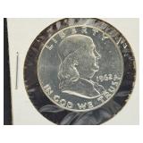 1962 Silver Franklin Half Dollar Coin
