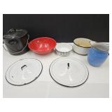 Porcelain Enamel & Graniteware Lot +