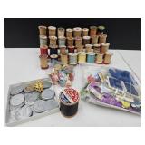 VTG Thread w/Stand, Whitley Trade Tokens ++