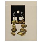 Green Blister Pearl Earrings