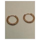 10KG Over Jewelers Bronze Hoop Earrings