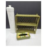 MCM Kleenex Box,  TP Holder & Wall Shelf