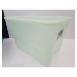 78 Qt Clear Green Storage Tote