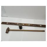 VTG 4 FT Level, SM & LG Sledge Hammers