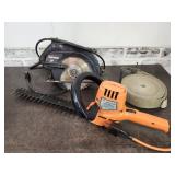 Craftsman Saw, B &D Hedge Trimmer & Tow Strap