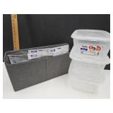 3 NEW 6 Qt. Storage Boxes & #95 Face Masks