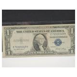 1935 E Blue Seal $1 Currency Note