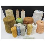Nice Large Lot of Yarn on Spools See Size