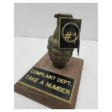 Complaint Grenade Taking Numbers