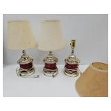 3 Lamps SEE CONDITION 15"H