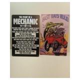 New Rat Fink & Mechanical Metal Signs 8" x 12"