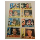 Eight 1960 Topps Baseball Cards