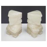 Aztec Marble Stone  Bookends