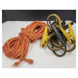 Nice 100 ft Extension Cord & Jumper Cables
