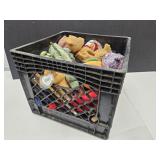 Milk Crate full of TY Beanie Babies NEEDS CLEANED
