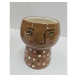 Total of 5 Ceramic Planters 4 1/2" high