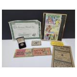 Memorabilia Kokomo IN, Moscow Coin, Warner Bros +