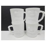 4 B.L. Comic Grog Cartoon Character Mugs
