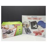 Table Tennis & Coleman Electric Air Pump