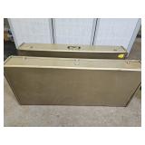 2 Metal Storage  Cases 42 x 18 x 6" high