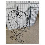 Lot of Wreath Displays & Planter Heart Display