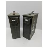 2 Military  Ammo Cans 11"x16"H