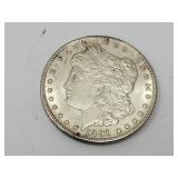 1891  Carson City  Silver Morgan Dollar Coin