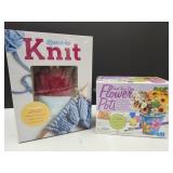 Oaint Your Flower Pot Kit & Learn to Knit