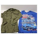 Sz. S Military Long Sleeve Shirt & L NASCAR